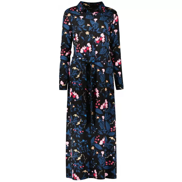  Rochie cămașă de damă KIXMI ROSITA NEGRU 