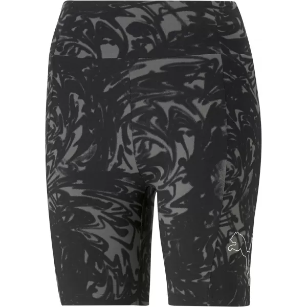  Jambiere de damă PUMA POWER AOP 7 HIGH-WAIST SHORT LEGGINGS 673643-01 NEGRU 