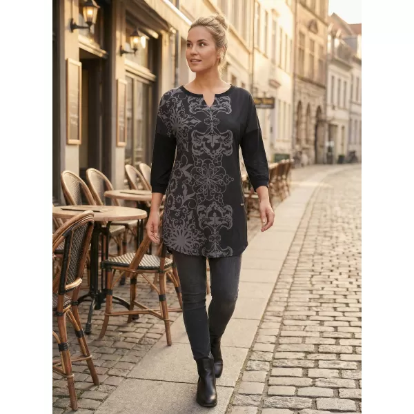  Tricou pentru femei ALTISPORT BLANCH NEGRU 