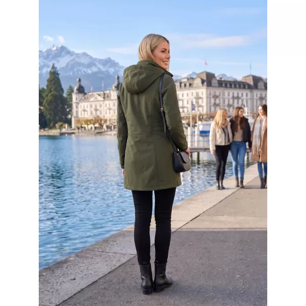  Palton softshell dama KIXMI RHODIE MILITAR 