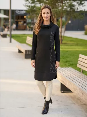Rochie hanorac de dama KIXMI RENIE NEGRU