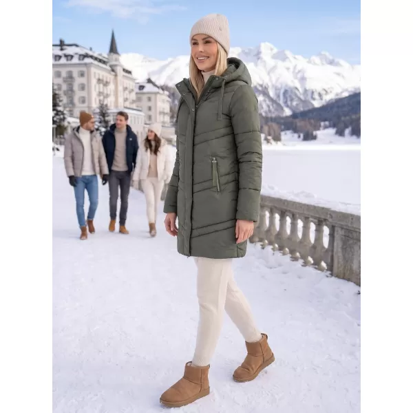  Palton de femei ALTISPORT JUCA LCTB215 VERDE 