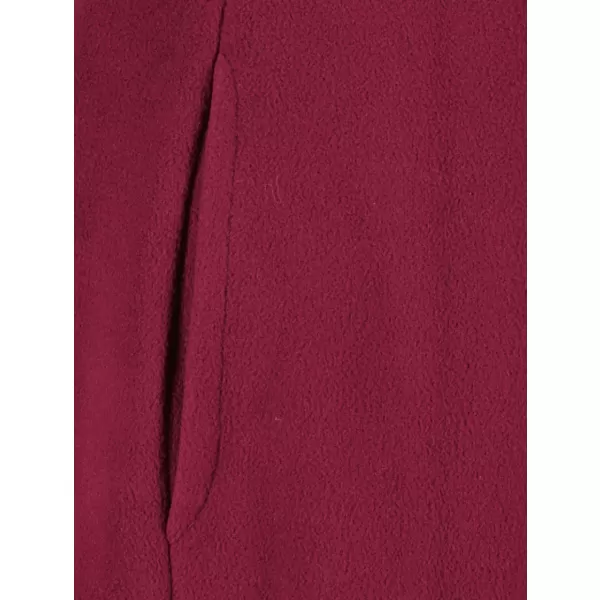  Hanorac prelungit dublu fleece pentru femei ALTISPORT MIEGA LSWB427 BURGUNDIA 