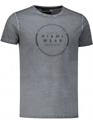Tricou pentru bărbați KIXMI RAY GRI INCHIS