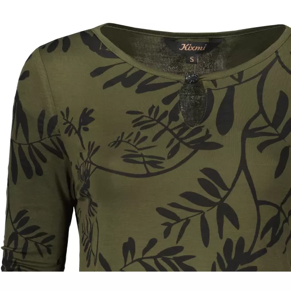  Tricou pentru femei KIXMI ROAN MILITAR 