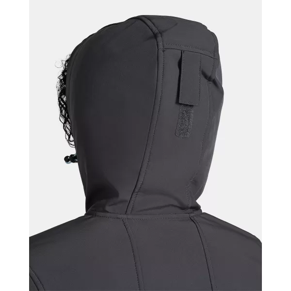 Jachetă softshell pentru femei KILPI RAVIA-W TL0109KI GRI ÎNCHIS/ALBASTRU 