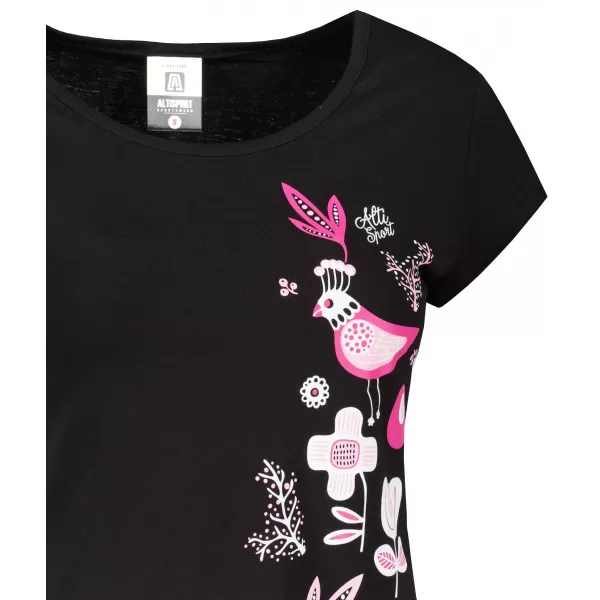  Tricou pentru femei ALTISPORT ALW175122 NEGRU ROZ 