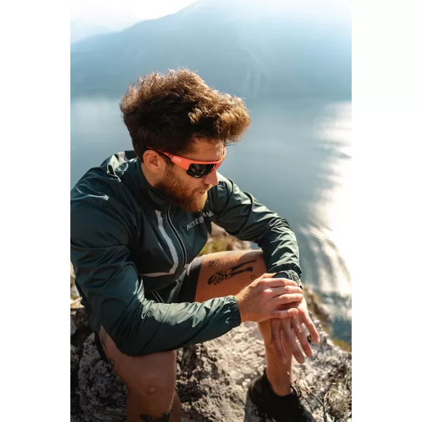  Jachetă sport pentru bărbați NORDBLANC REFLECTIVE NBSJM7899 VERDE ÎNCHIS 