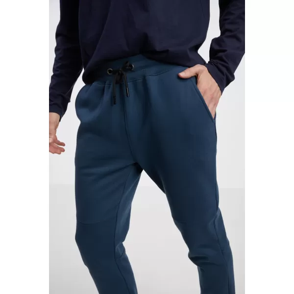  Pantaloni de trening pentru bărbați SAM 73 DOBBY MK 758 ALBASTRU OȚEL 