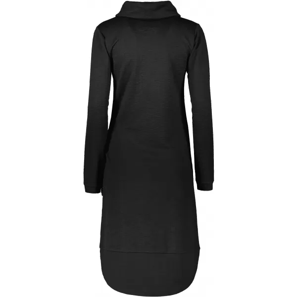  Rochie hanorac de dama KIXMI RENIE NEGRU 