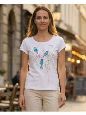 Dámské triko ALTISPORT CARRYOVER ALW182122 BÍLÁ
