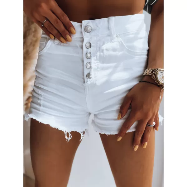  Pantaloni scurți pentru doamne DSTREET CREMIS SY0311 ALB 