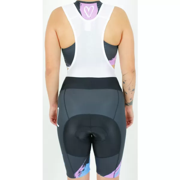  Pantaloni scurți premium pentru ciclism pentru femei ALTISPORT SWE/ALW01S14 VIOLET/ALBASTRU 