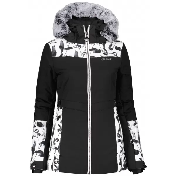  Geaca de iarna dama ALTISPORT BIANCA NEGRU 
