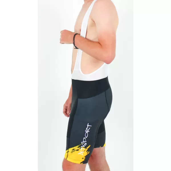  Pantaloni scurți premium pentru ciclism pentru bărbați ALTISPORT SWE/ALM01S13 GALBEN 