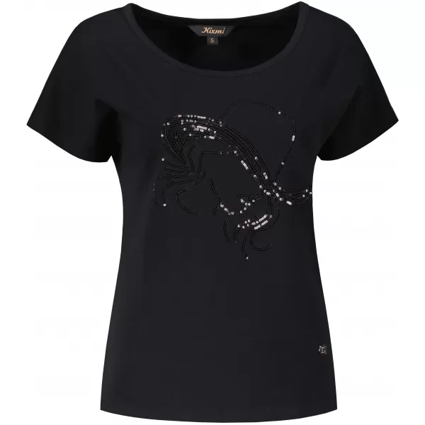  Tricou pentru femei KIXMI ROCCA NEGRU 