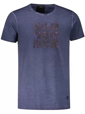 Tricou pentru bărbați ALTISPORT BARRY ALBASTRU INCHIS