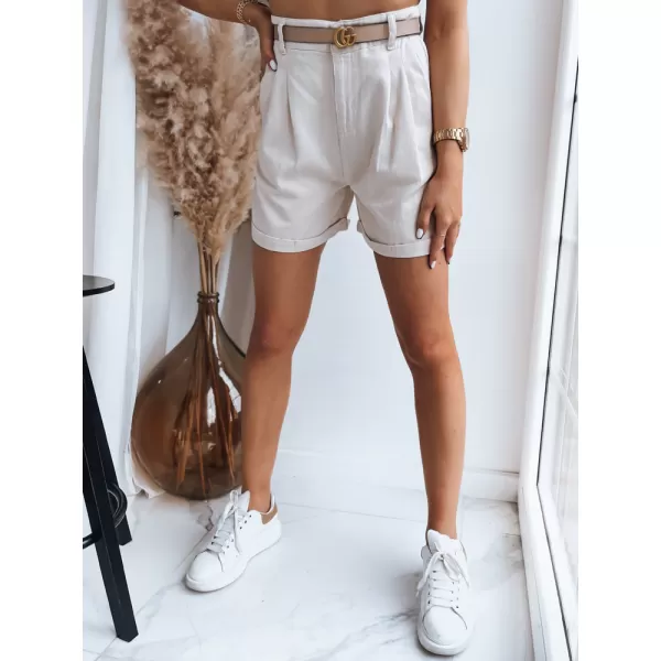  Pantaloni scurți pentru doamne DSTREET CLAUDINE SY0279 BEJ 