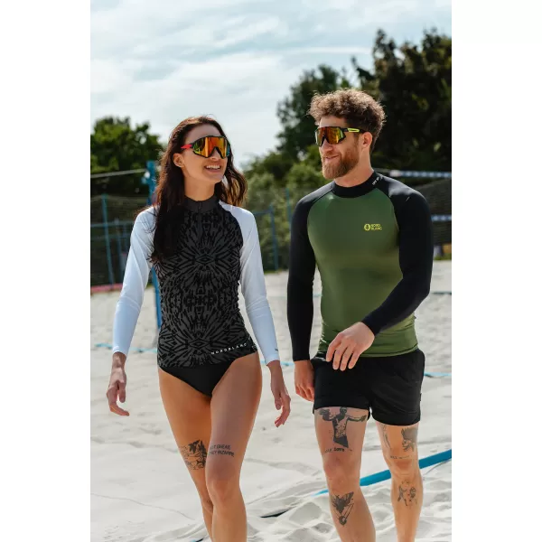  THIRT T -MEN cu protecție UV NORDBLANC SURFER NBSMF7867 VERDE/NEGRU 