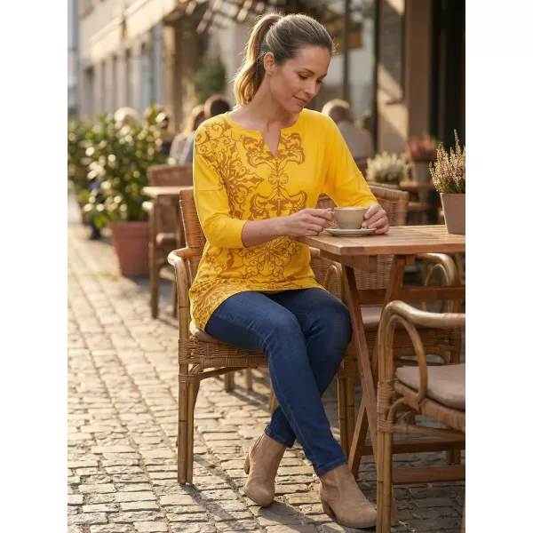  Tricou pentru femei ALTISPORT BLANCH GALBEN 