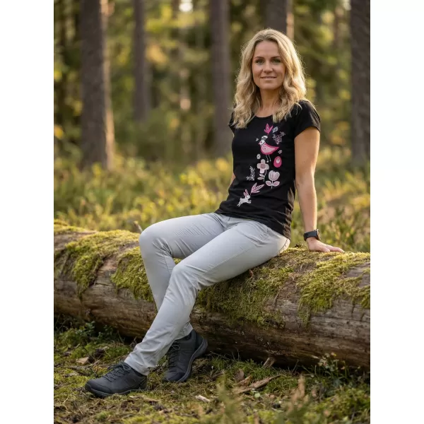  Tricou pentru femei ALTISPORT ALW175122 NEGRU ROZ 
