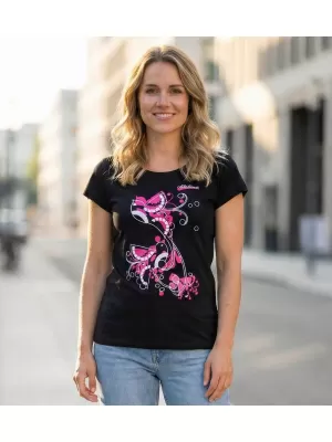 Tricou pentru femei ALTISPORT ALW179122 NEGRU ROZ