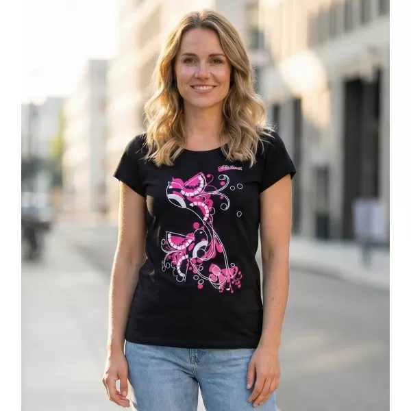  Tricou pentru femei ALTISPORT ALW179122 NEGRU ROZ 
