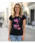 Tricou pentru femei ALTISPORT ALW179122 NEGRU ROZ