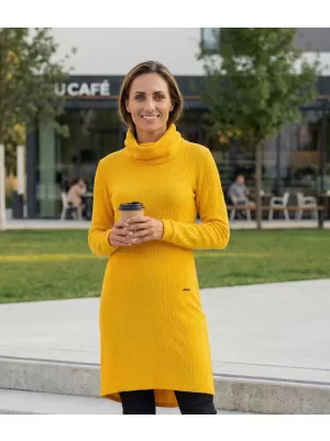 Rochie hanorac de dama KIXMI RIVA GALBEN