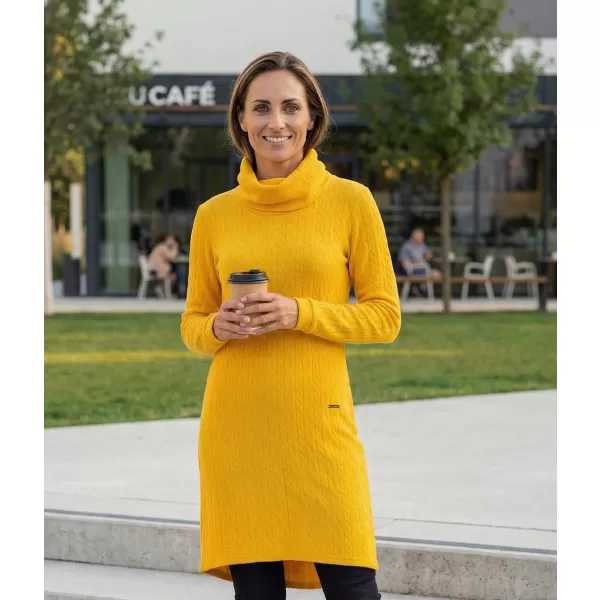  Rochie hanorac de dama KIXMI RIVA GALBEN 