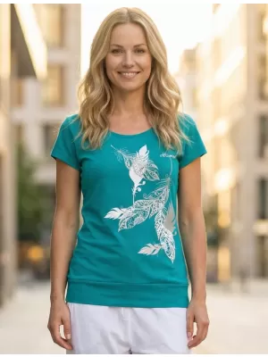 Tricou pentru femei ALTISPORT ALW178120 TURCOAZ ÎNCHIS
