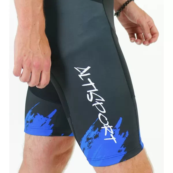  Pantaloni scurți premium pentru ciclism pentru bărbați ALTISPORT SWE/ALM01S13 ALBASTRU 