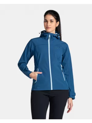 Jachetă softshell pentru femei KILPI RAVIA-W TL0109KI ALBASTRU ÎNCHIS
