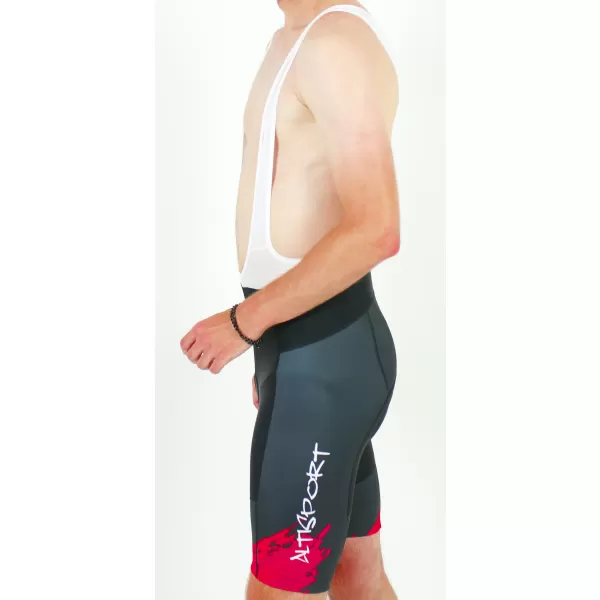  Pantaloni scurți premium pentru ciclism pentru bărbați ALTISPORT SWE/ALM01S13 ROȘU 