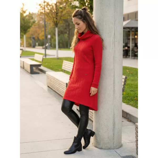  Rochie hanorac de dama KIXMI RIVA ROȘU 