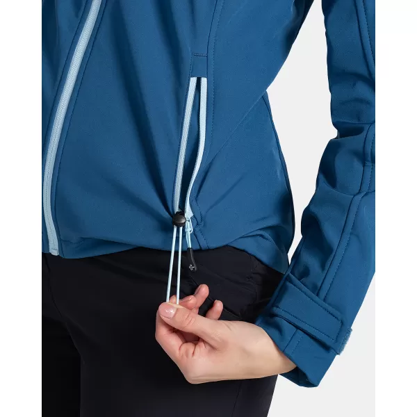  Jachetă softshell pentru femei KILPI RAVIA-W TL0109KI ALBASTRU ÎNCHIS 