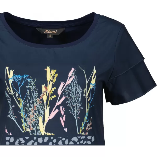  Tricou pentru femei KIXMI RIANNA ALBASTRU INCHIS 