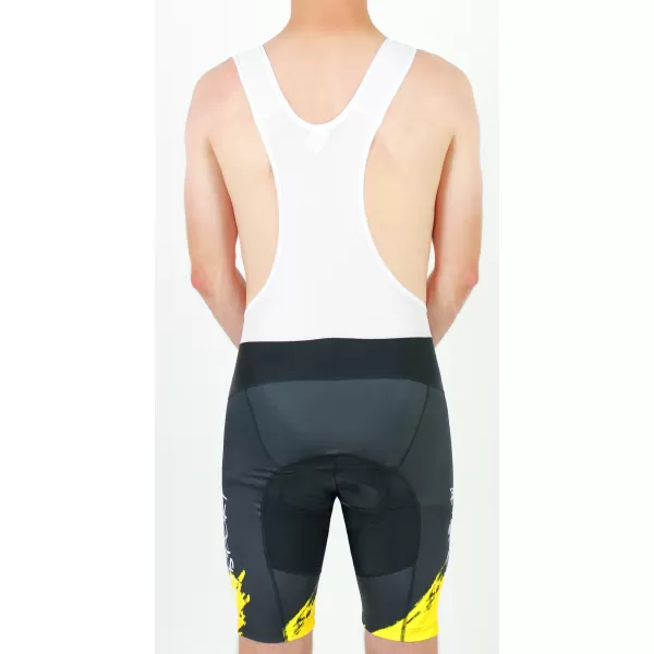  Pantaloni scurți premium pentru ciclism pentru bărbați ALTISPORT SWE/ALM01S13 GALBEN 