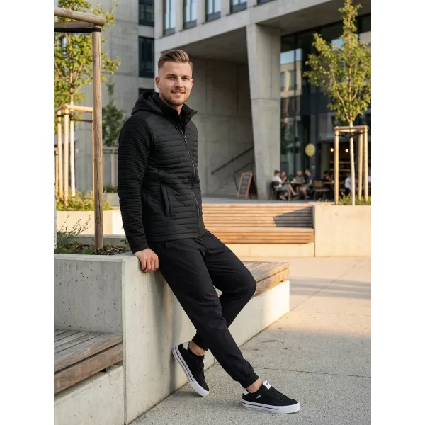  Jachetă softshell pentru bărbați KIXMI RAFAEL NEGRU 