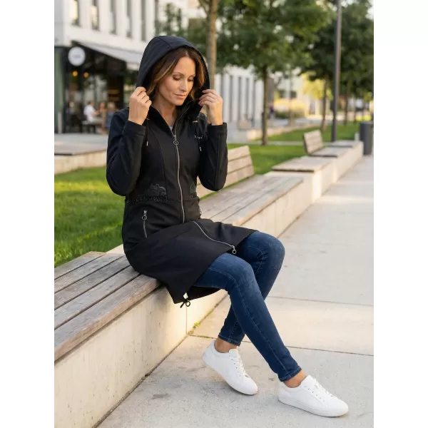  Palton softshell dama KIXMI RITA NEGRU 