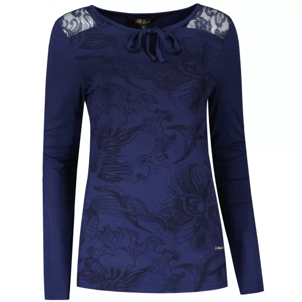  Tricou pentru femei ALTISPORT BELINDA ALBASTRU INCHIS 