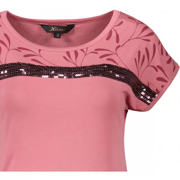  Tricou pentru femei KIXMI ROSELLA ROZ ÎNCHIS 