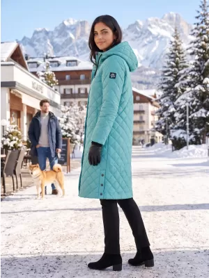 Palton de femei ALTISPORT DERFA LCTB219 VERDE