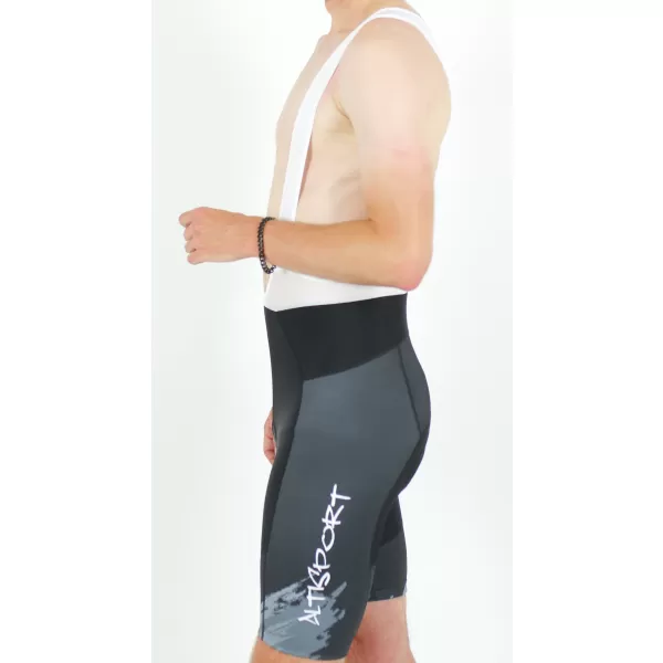  Pantaloni scurți premium pentru ciclism pentru bărbați ALTISPORT SWE/ALM01S13 GRI INCHIS 