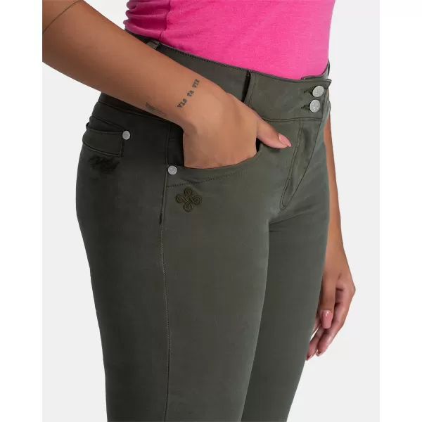  Pantaloni scurți de damă KILPI PARIVA-W TL0411KI VERDE ÎNCHIS 