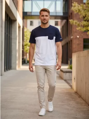 Tricou pentru bărbați SAM 73 SIRIUS MT 826 ALB