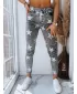 Pantalonii pentru doamne DSTREET STARS UY1486 GRI