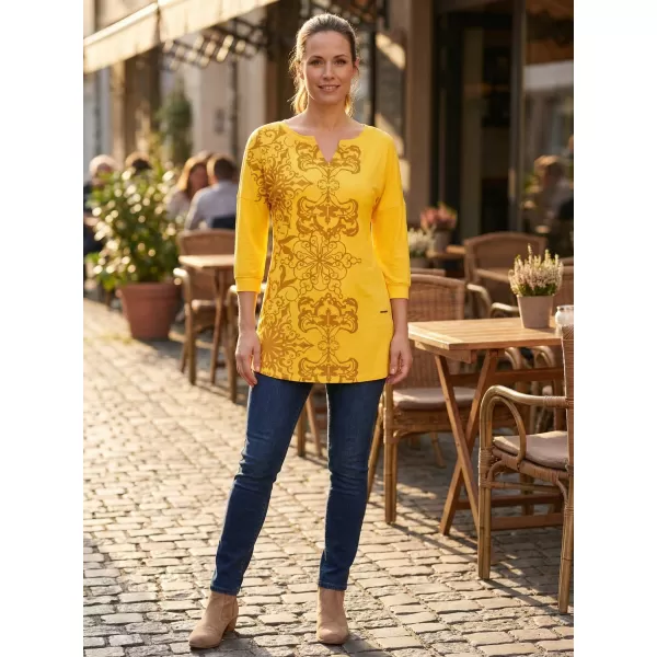  Tricou pentru femei ALTISPORT BLANCH GALBEN 