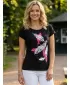 Tricou pentru femei ALTISPORT ALW178122 NEGRU ROZ