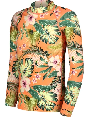 Tricou pentru copii cu protectie UV NORDBLANC MERMAID NBSKF7869 PORTOCALE